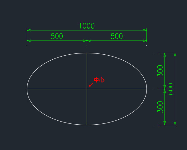 cad 楕円 の 書き方